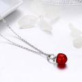 Women 925 Sterling Silver Summer Fruit Hazelnut Pendant Necklaces Jewelry